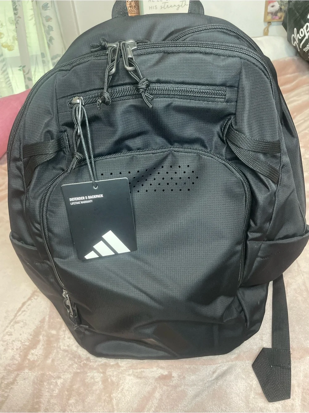 adidas Black Logo Backpack
